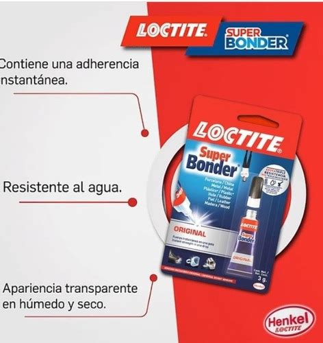 Super Bonder Loctite 3gr Henkel Pack 3 Unidades Pega Loca Mercadolibre