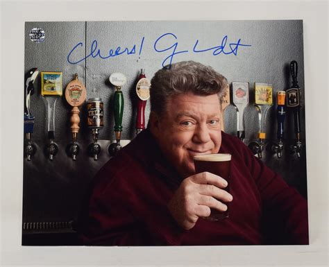 George Wendt Cheers Drinking Beer Signed Autograph 8 X 10 Photo Coa