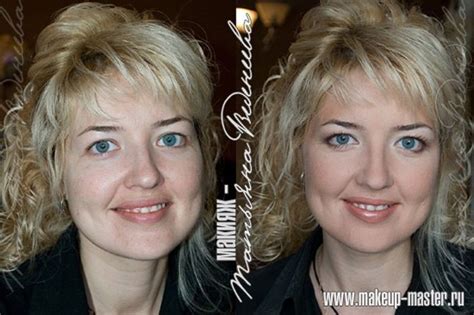 Russian Girls With and Without Makeup (42 pics)