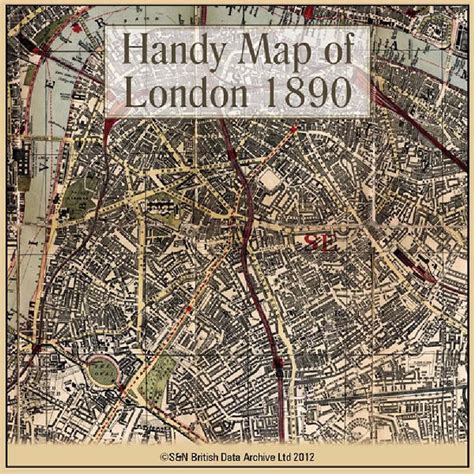 London, Handy Map of London (c.1890) | Product | GenFair