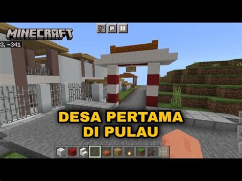 MINECRAFT Desa Pertama Di Pulau YouTube