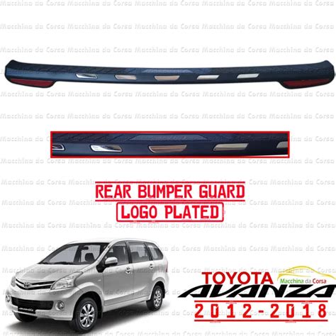 Toyota Avanza Rear Bumper Stepsill Guard Plastic Logo