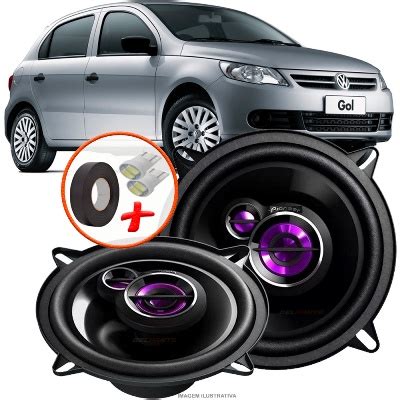 Alto Falante Pioneer Vw Gol G5 Traseiro Ts 1360br 5 100W Rms 4 Ohms