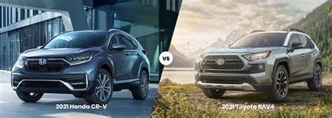 2021 Toyota Rav4 Vs Honda Cr V Comparación De Suvs Frontier Toyota