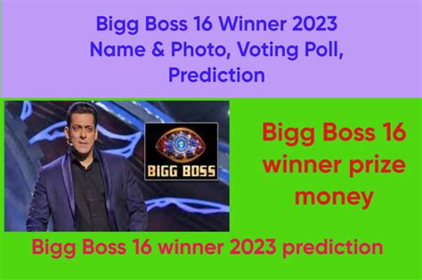 Bigg Boss 16 Winner 2023 Name And Photo Voting Poll Prediction