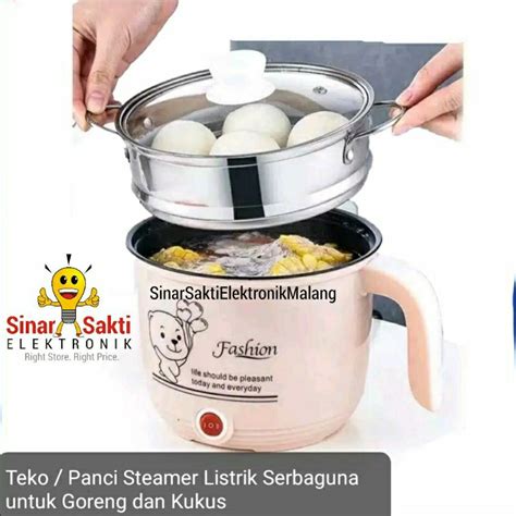 Jual Panci Elektrik Listrik Serbaguna Steaming Pan Steamer Frypan