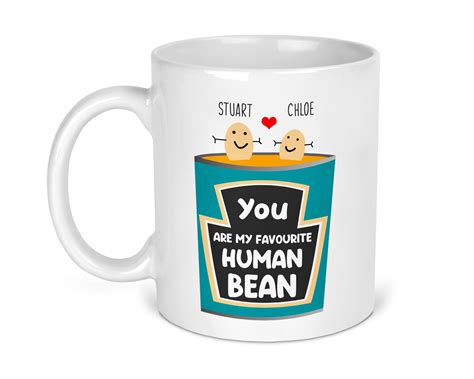 You Are My Favourite Human Bean Mug Couples Mug Personalised Etsy Ireland