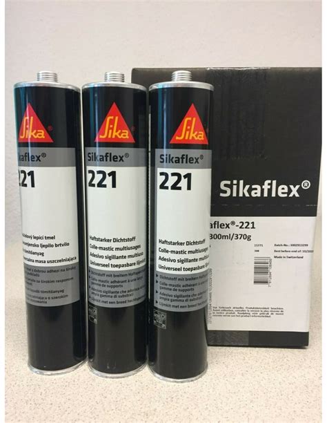 Sikaflex 221 Schwarz 300 Ml Multifunktionaler Kleb Und Dichtstoff Mit