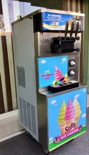 Stainless Steel Soft Serve Ice Cream Machines Softy Making Machine