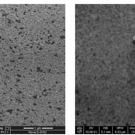 Sem Images Of Amorphous Carbon Film Obtained At Pressures Of