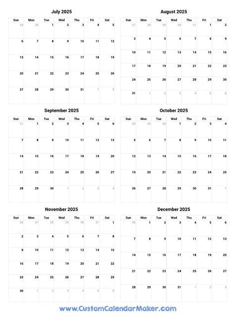 July 2025 To June 2025 Calendar Joann Lyndsey