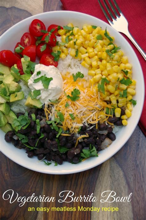 Vegetarian Burrito Bowl Recipe Turning The Clock Back