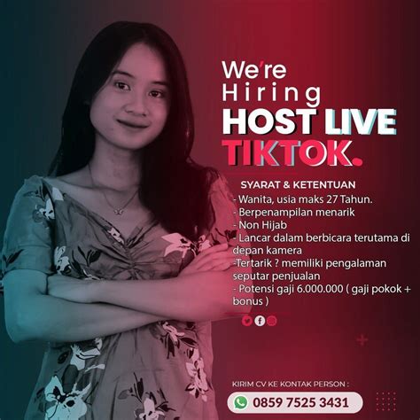 Lowongan Kerja Host Live Tiktok Di Dasteran Bendino LokerJogja ID