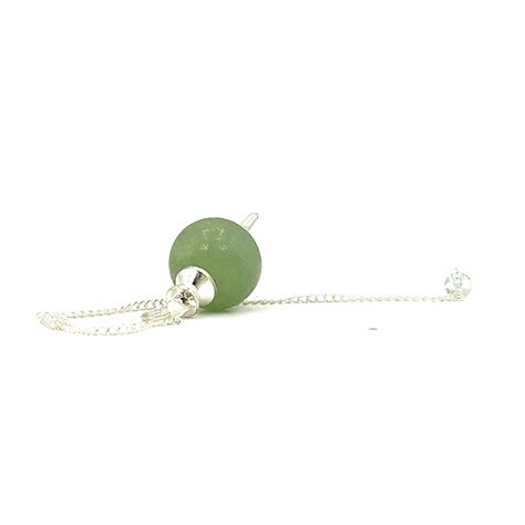 Green Aventurine Crystal Ball Chain Dowsing Pendulum