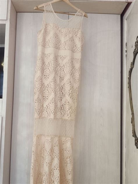 Vestido De Festa Nude Roupa De Casamento Feminina Nunca Usado