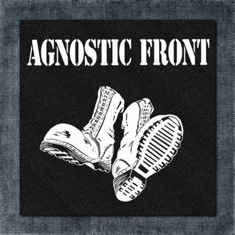 Agnostic Front Back Patch, Agnostic Front Black Logo Big Back Patch ...