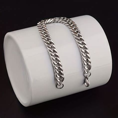 Jual Gelang Titanium Baja Silver Model Punk Gelang Pria Macho Shopee