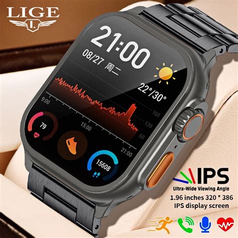 Lige Nfc Smart Watch Ultra Men Smartwatch Women Heart Rate