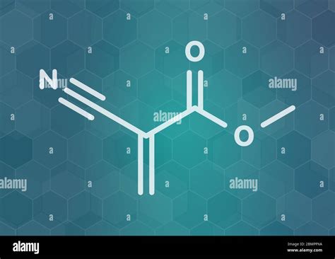 Methyl Cyanoacrylate Molecule The Main Component Of Cyanoacrylate