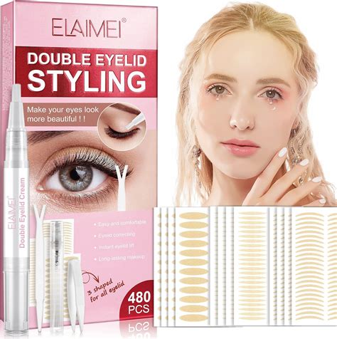 Eyelid Tape Invisible Eyelid Lifter Strips 480 Pieces Ultra