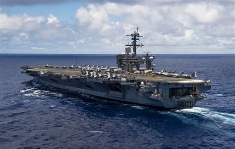 Nimitz Class Aircraft Carrier Uss Carl Vinson Completes First Step Of