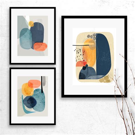 Grounded Mid Century Modern Scandinavian Modern Art Etsy Canada