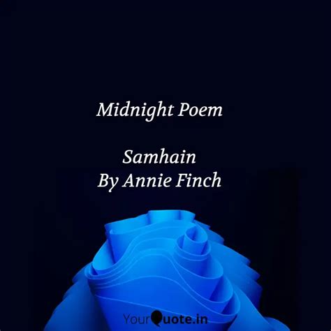 Midnight Poem Samhain By Quotes And Writings By Yourquote Baba