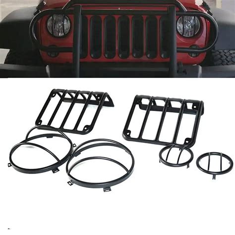 F R Jeep Wrangler Jk Schwarz Licht Schutz Umfasst F R Front