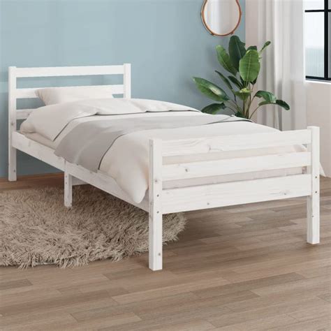 Vidaxl Giroletto Bianco In Legno Massello 100x200 Cm Leroy Merlin