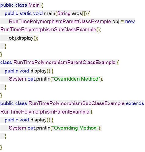 Difference Between Compile Time Polymorphism And Runtime Polymorphism