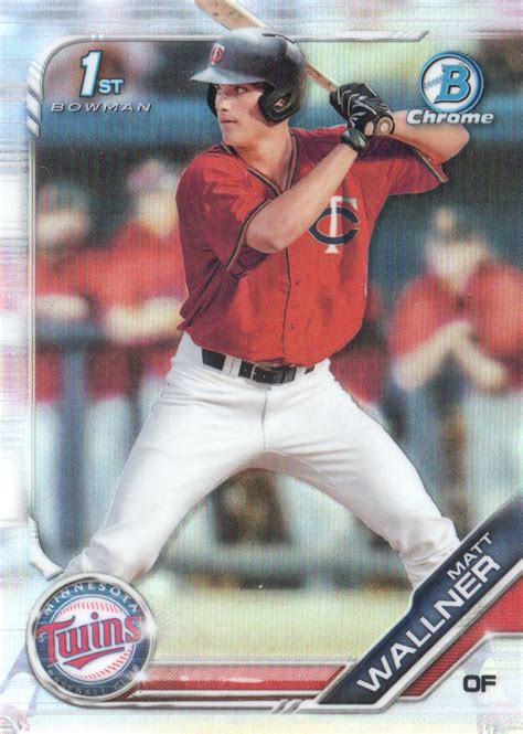 Bowman Chrome Draft Baseball Refractor Bdc Matt Wallner Ebay