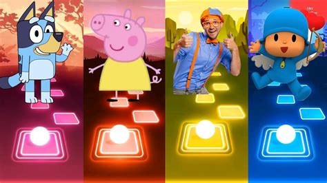 Bluey Bingo Peppa Pig Blippi Pocoyo Who Is Best Peppapig