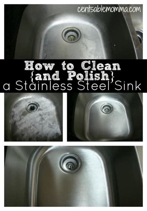 How To Clean {and Polish} A Stainless Steel Sink Centsable Momma