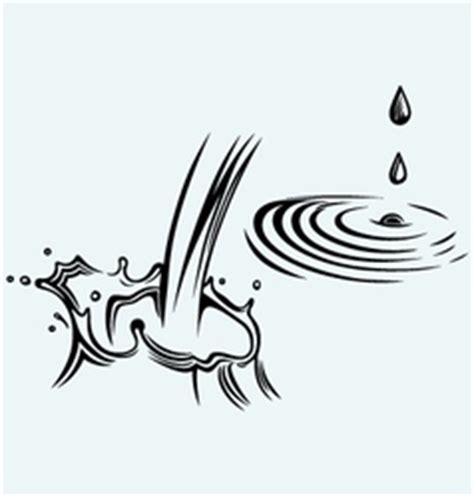 Rain Drops Rippling In Puddle And Umbrella Vector Image