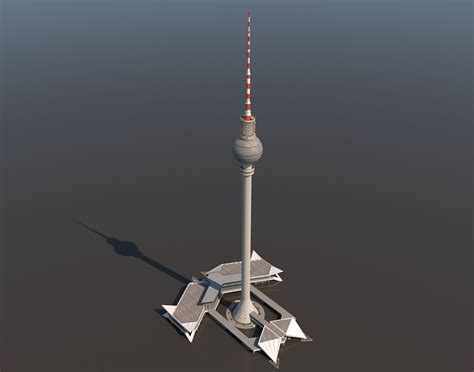 Berlin TV Tower Fernsehturm PBR 3D Model 86 Max Fbx Obj Free3D