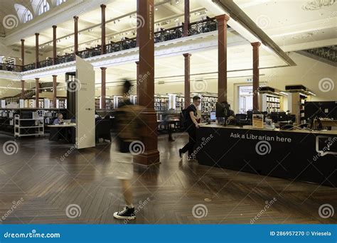 Redmond Barry Reading Room In The Central State Library Of Victoria In