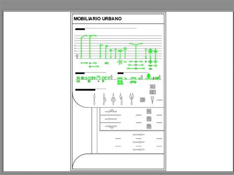 Urban Furniture In Autocad Download Cad Free 1605 Mb Bibliocad