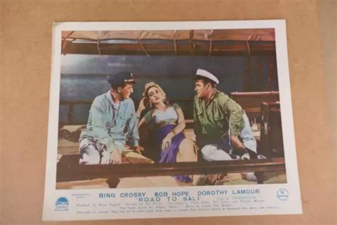 BOB HOPE BING Crosby Dorothy Lamour ON THE ROAD TO BALI UK Lobby Card