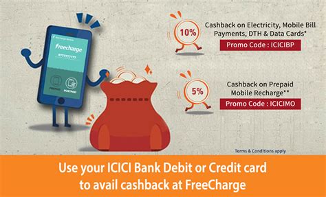 Freecharge Cashback Offer For Icici Bank Debit And Credit Cardholders