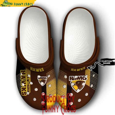 Custom AFL Hawthorn Hawks Crocs Style Discover Comfort And Style Clog