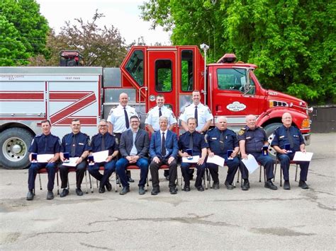 Fire Department Exemplary Service Awards News Whitewater Region