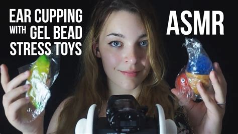 Asmr Intense Ear Cupping With Gel Bead Stress Toys Tingles Announcement [binaural] Youtube