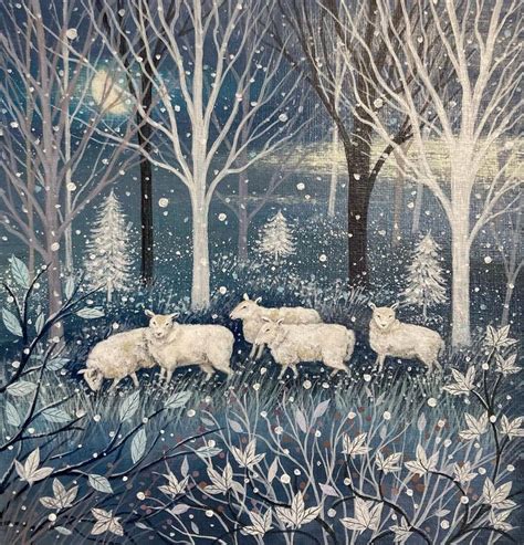 Lucy Grossmith On Instagram Sheep By A Snowy Wood X Another