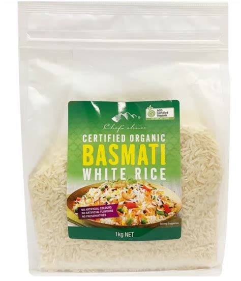 Organic Basmati White Rice Chefs Choice Promised Land Produce