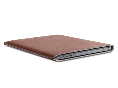 Woolnut Leather Sleeve Cognac Macbook Pro 16 M1 M2 M3