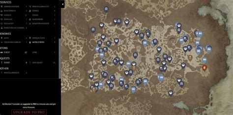 Diablo Interactive Map Sanctuaries Dungeons Quests Where To