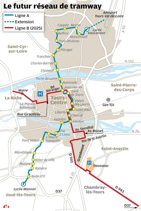 Infographie Tours Le Trac De La Deuxi Me Ligne De Tram Est Presque