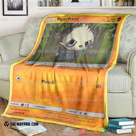 HOT Anime Pokemon Pancham Cosmic Eclipse Blanket Express Your Unique Style With BoxBoxShirt