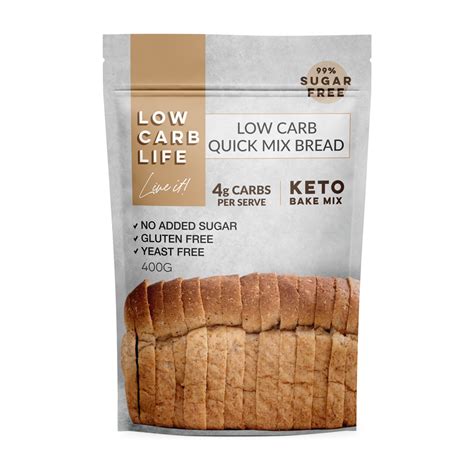 Low Carb Life Low Carb Quick Mix Bread Keto Bake Mix 400g | Gluten free ...