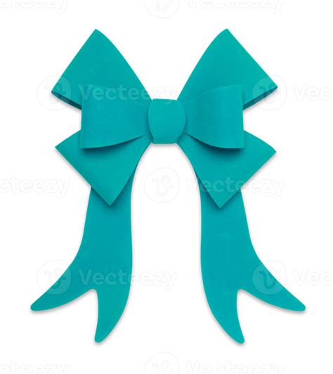 Transparent PNG Beautiful Teal Bow and Ribbon. 15130936 PNG